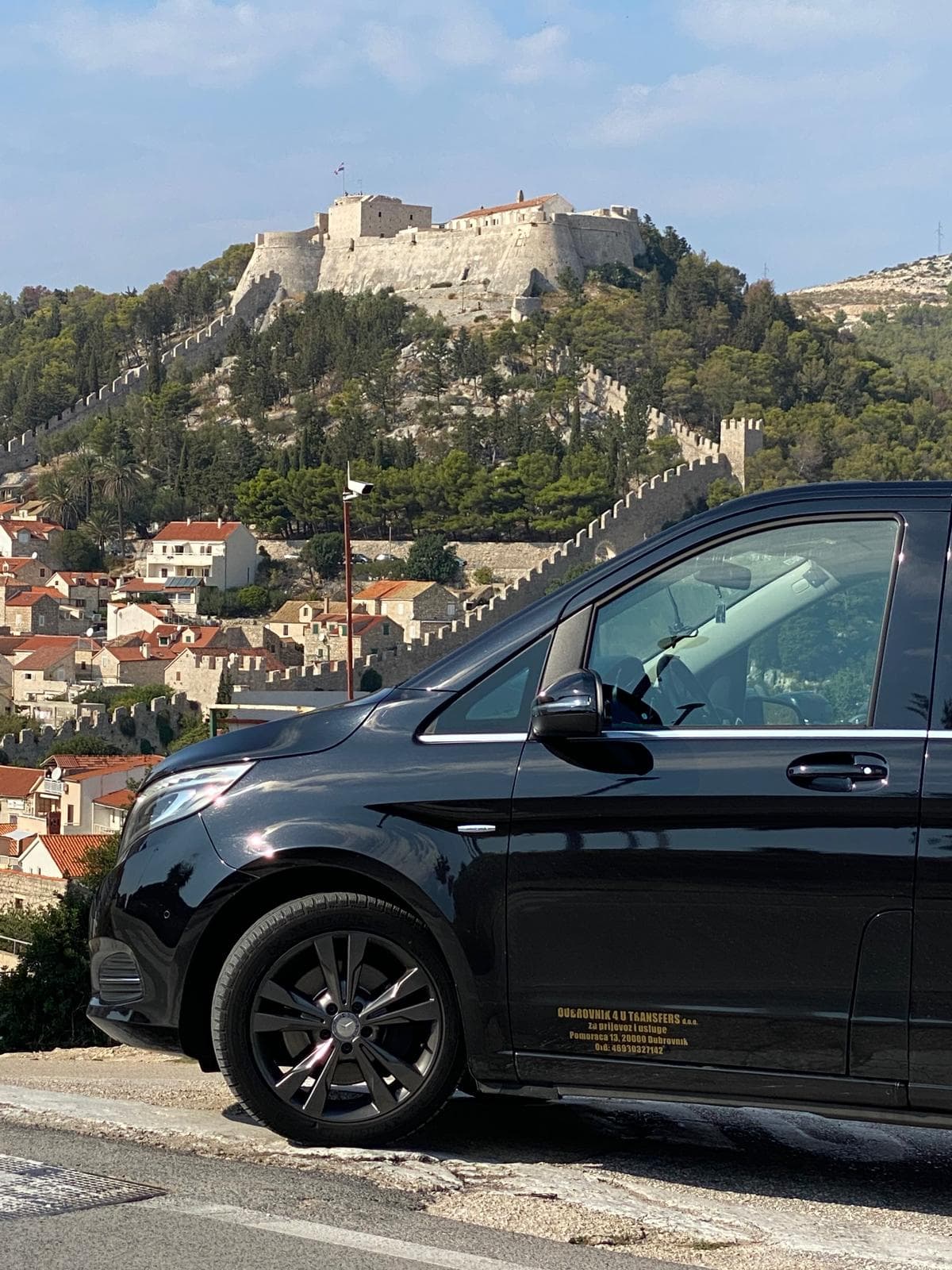 Our black Mercedes V-Class